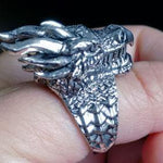 Dragon Head Ring - Wyvern's Hoard