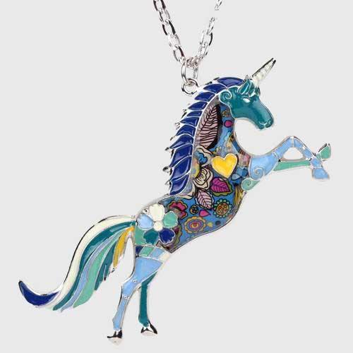 Rainbow Unicorn Necklace - Wyvern's Hoard