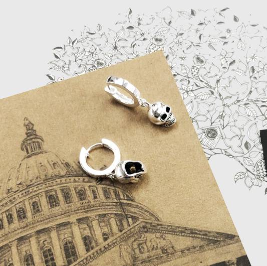 Skulls Hoop Earrings