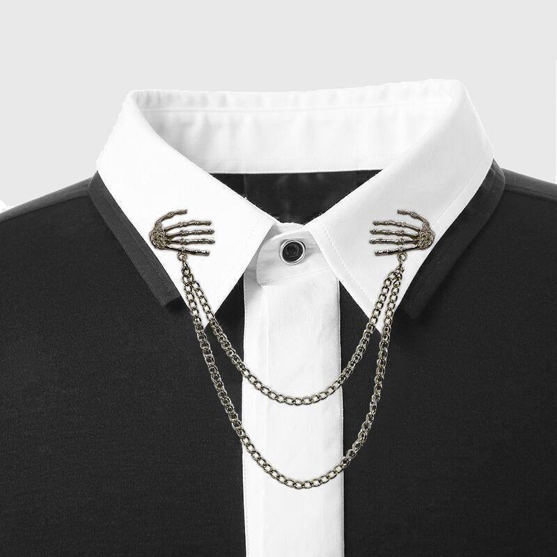 Skeleton Hands Collar Brooch - Wyvern's Hoard