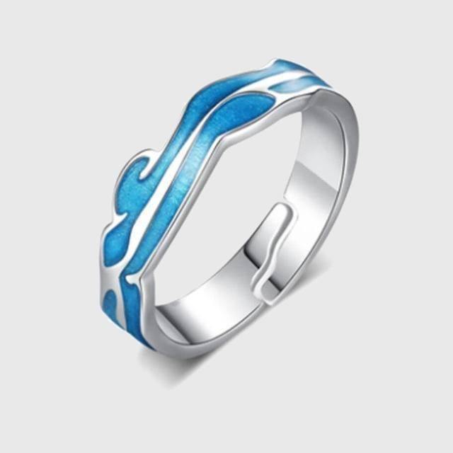 Across the Ocean Couple Rings - Wyvern's Hoard
