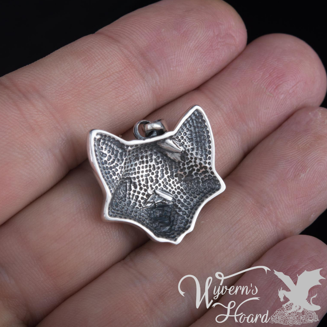 Celtic Fox Sterling Silver Necklace