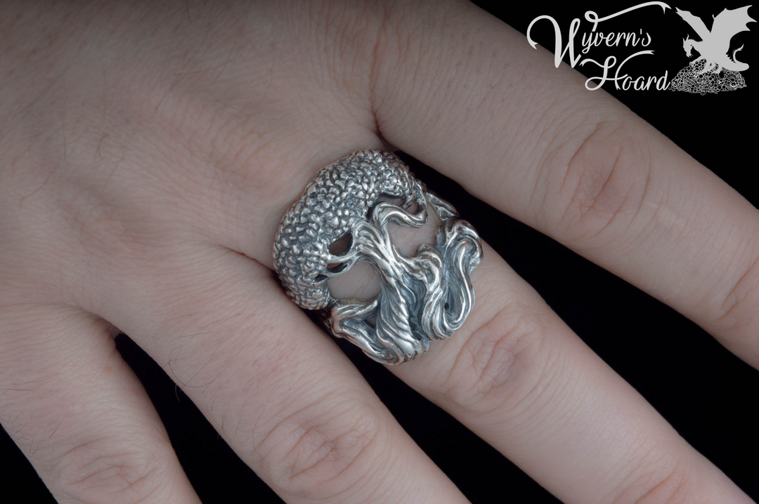 Lush Tree of Life Handmade Ring - Wyvern's Hoard