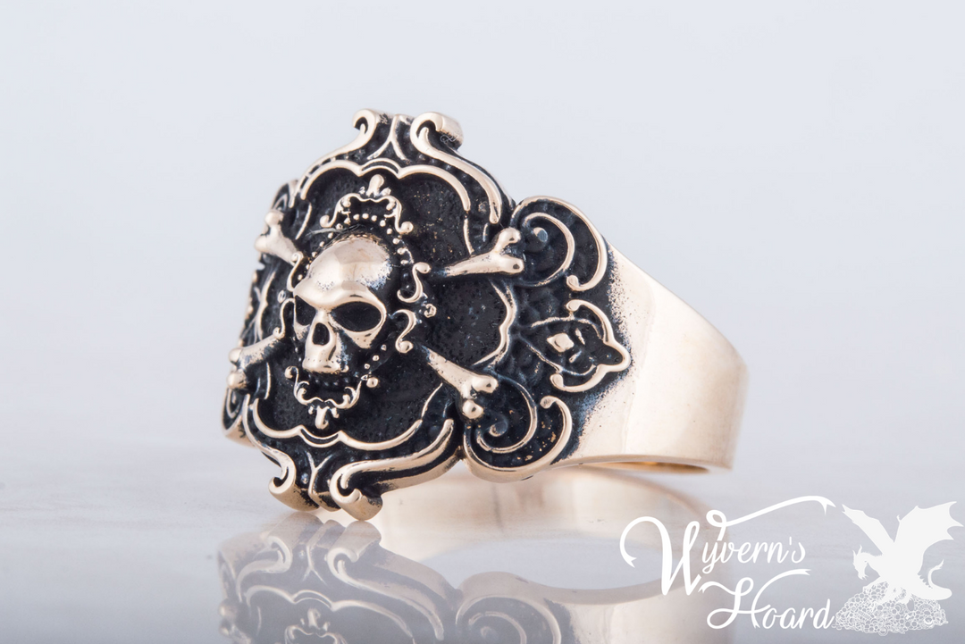 Jolly Roger Pirate Symbol Ring