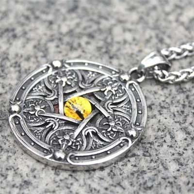 All-Seeing Eye Pentagram Necklace - Wyvern's Hoard