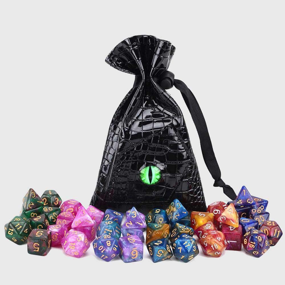 Dragon's Eye Drawstring Dice Bag - Wyvern's Hoard