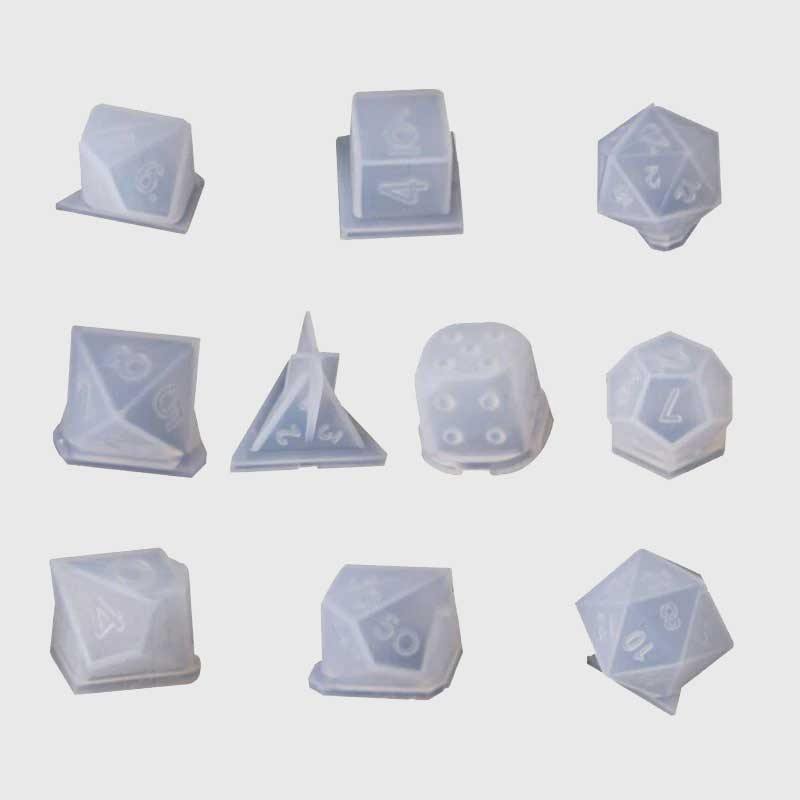 Polyhedral Dice Set Molds - Wyvern's Hoard