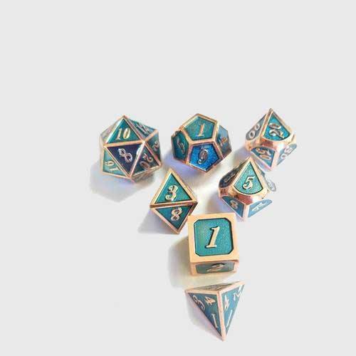 Metal Polyhedral Dice Set - Wyvern's Hoard