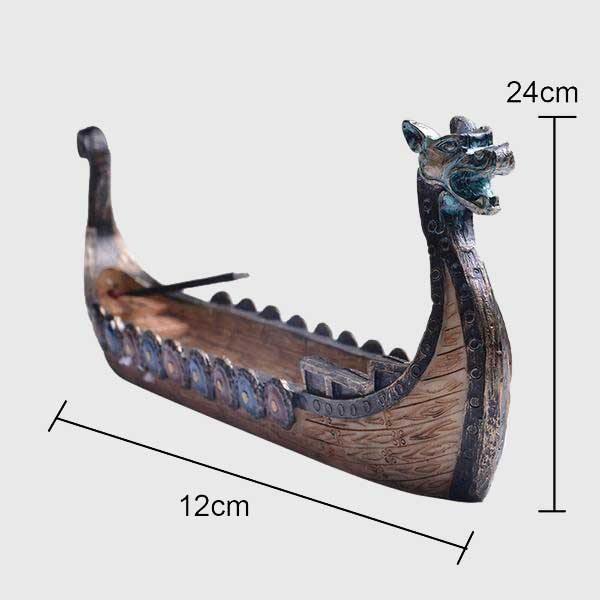 Viking Ship Incense Burner - Wyvern's Hoard