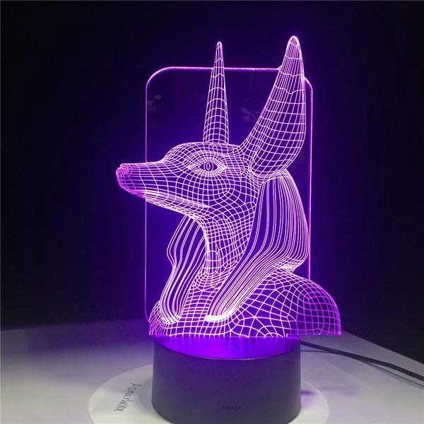 Anubis 3D Hologram Lamp - Wyvern's Hoard