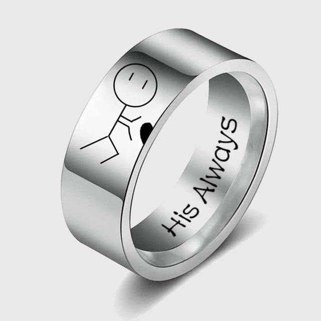 The Power of Love (Over 9000!) Couple Rings - Wyvern's Hoard