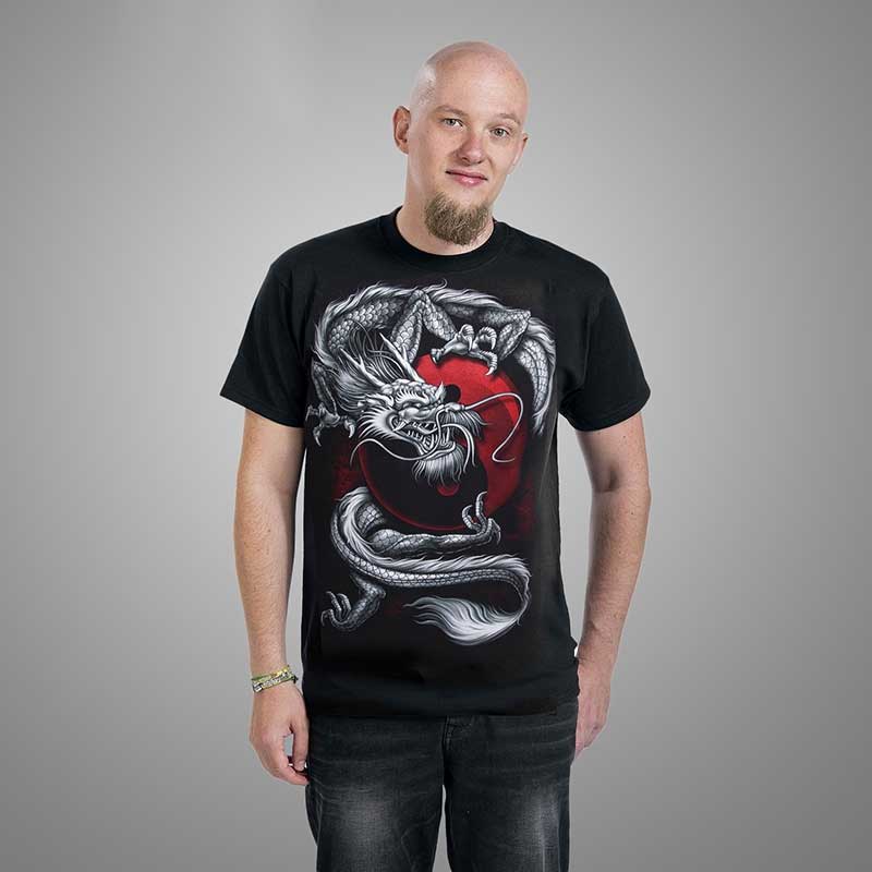 Yin & Yang Dragon Glow In The Dark Long Sleeve Shirt