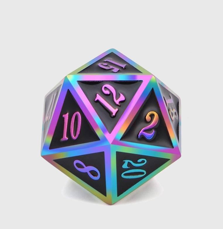 Prismatic Metal Polyhedral Dice Set - Wyvern's Hoard