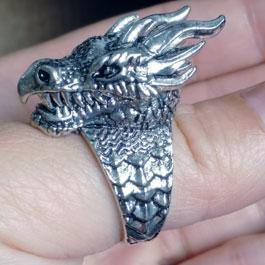 Dragon Head Ring - Wyvern's Hoard