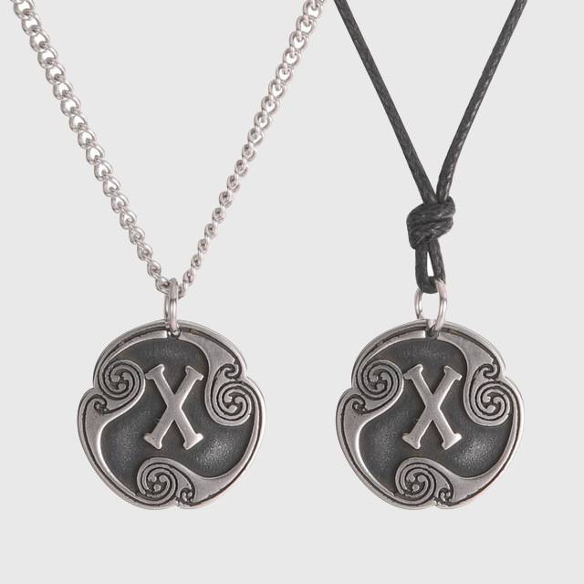 Elder Futhark Runes Medallion Necklace