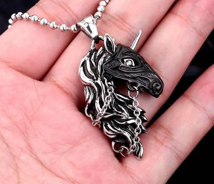 Zombie Unicorn Necklace - Wyvern's Hoard