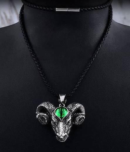 Baphomet Goat with Third Eye Necklace - Wyvern's Hoard