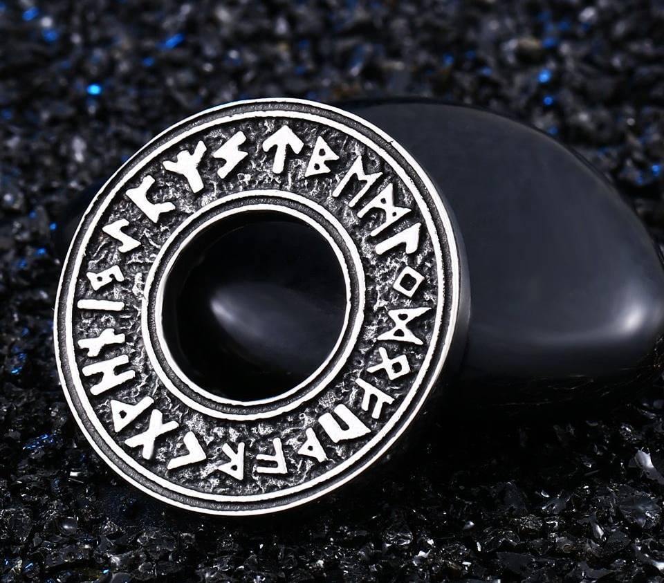 Elder Futhark Rune Circle Necklace - Wyvern's Hoard