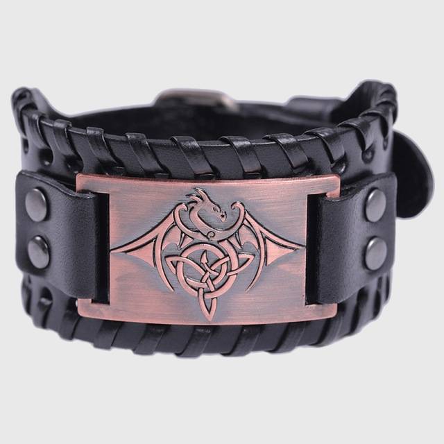 Celtic Wyvern Triquetra Bracelet