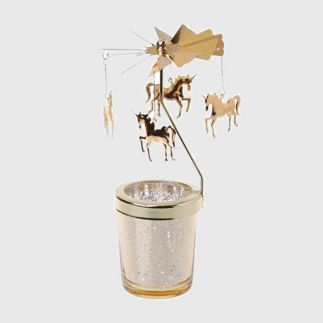 Fantastical Ornamental Carousel Candle Holder - Wyvern's Hoard