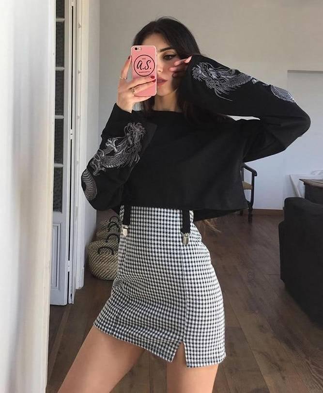 Celestial Dragons Crop Top Sweater - Wyvern's Hoard