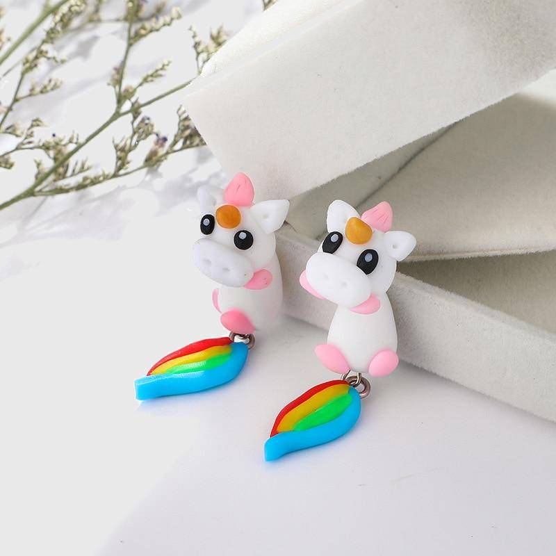 Rainbow Unicorn Earrings