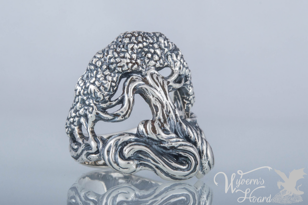 Lush Tree of Life Handmade Ring - Wyvern's Hoard