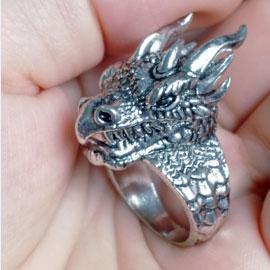 Dragon Head Ring - Wyvern's Hoard