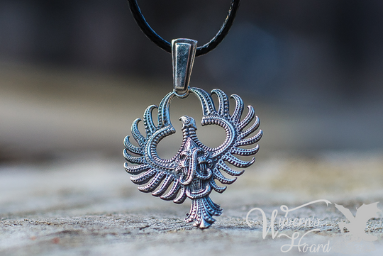 Phoenix Necklace - Charm Pendant Necklace In Silver