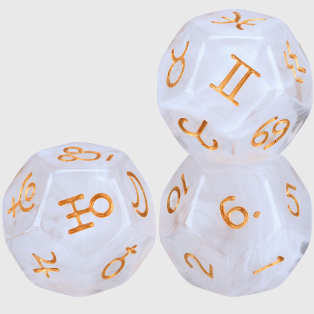 Astrological Divination Dice Set
