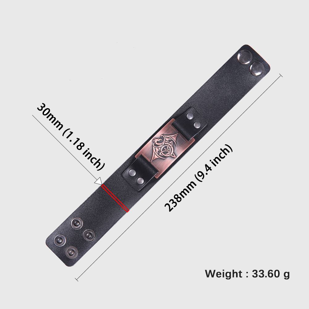 Celtic Wyvern Triquetra Bracelet