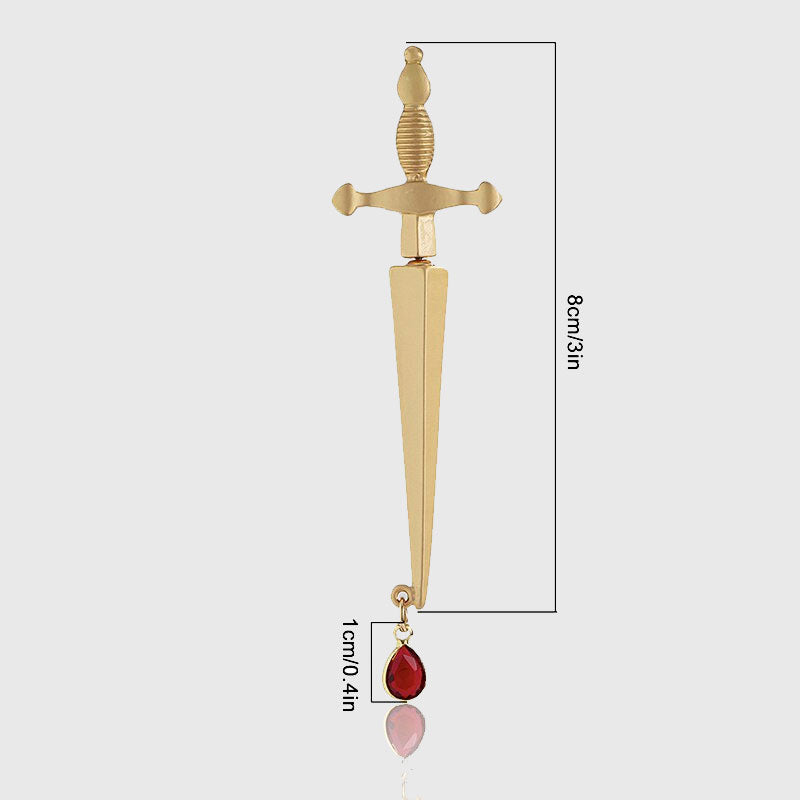 Blood Sworn Dagger Stud Earrings