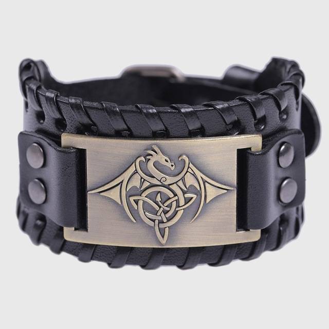 Celtic Wyvern Triquetra Bracelet