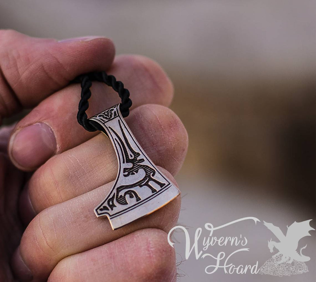 Perun's Axe with Deer Symbol Necklace