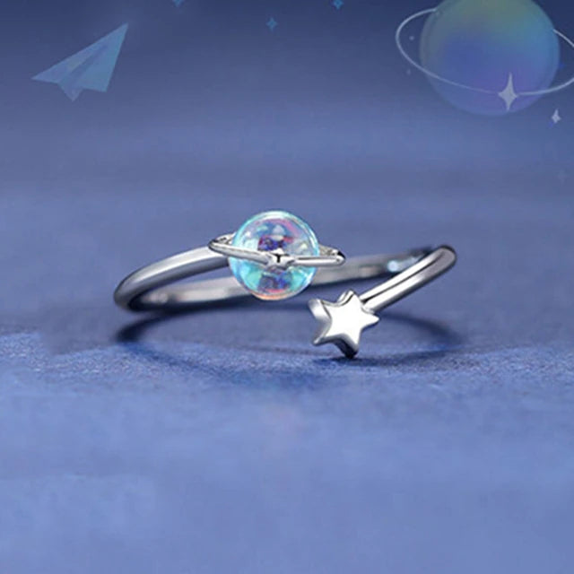 Space Exploration Couple Rings