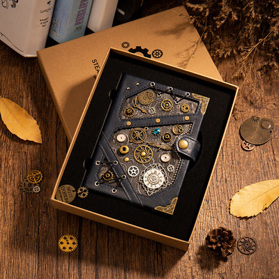 Handcrafted Steampunk Notebook & Writing Set