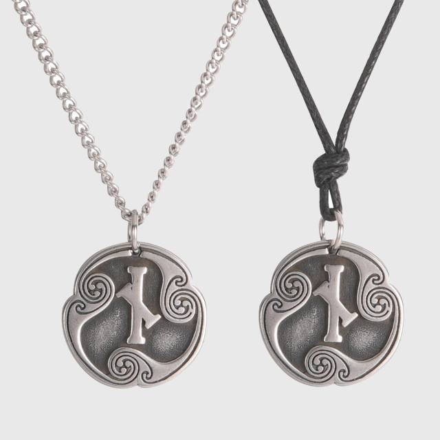 Elder Futhark Runes Medallion Necklace