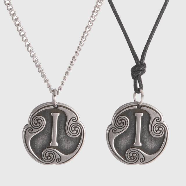 Elder Futhark Runes Medallion Necklace