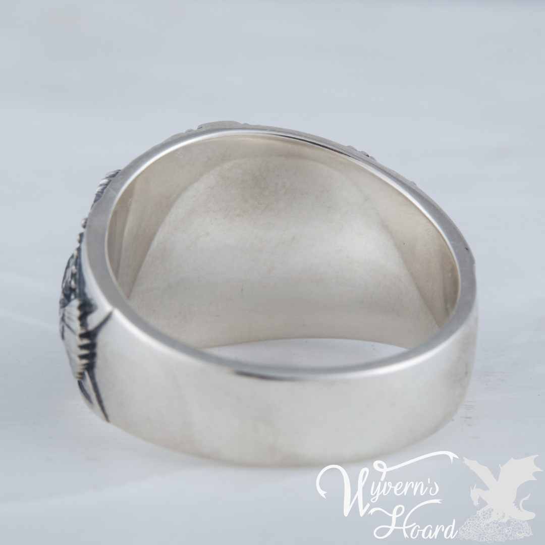 Magnificent Yggdrasil with Odin's Ravens Ring