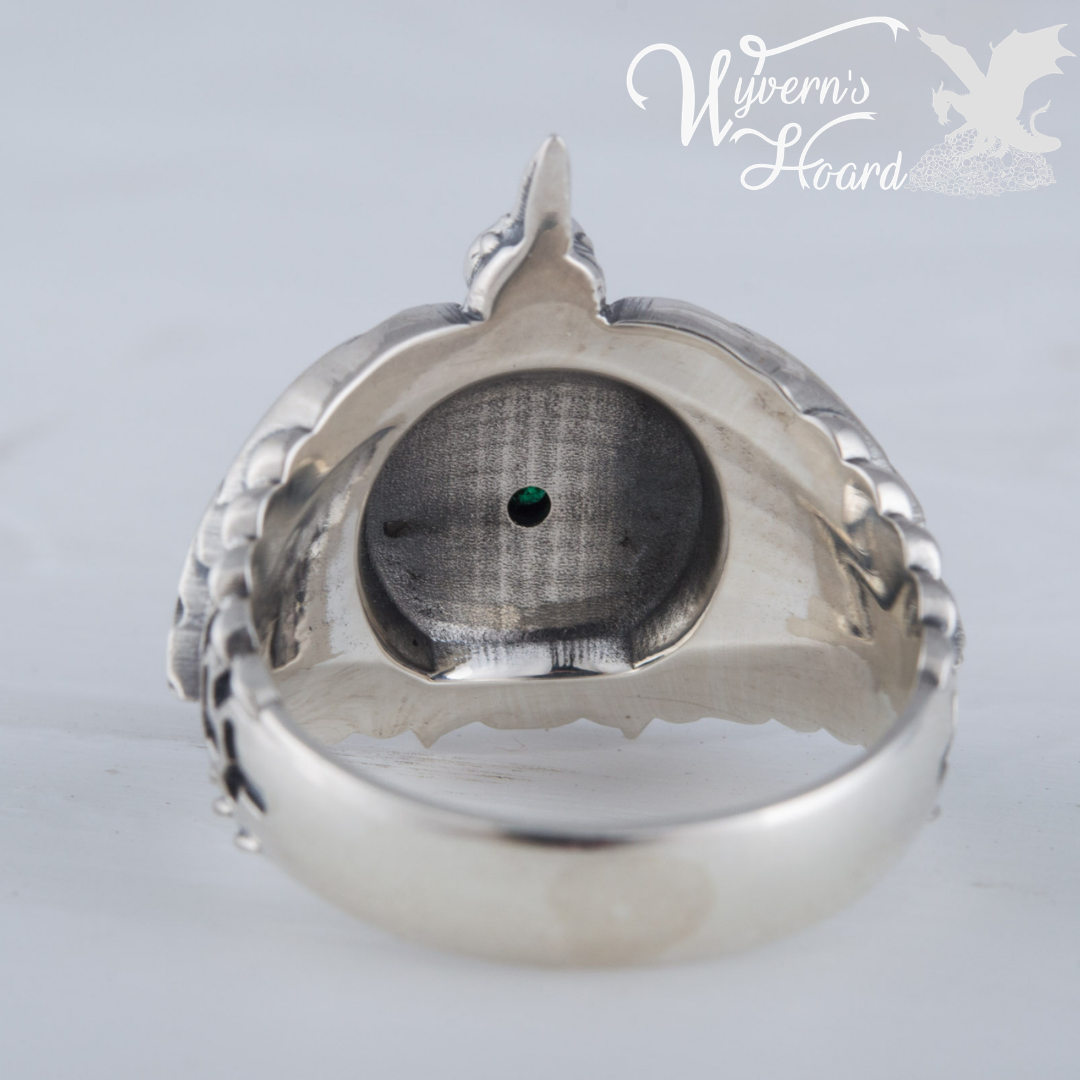 Vegvisir Raven Sterling Silver Ring