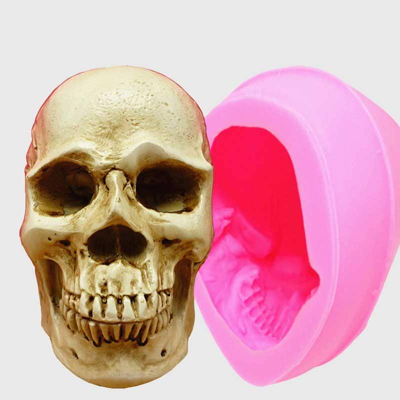 3D Skull Silicone Mold - Wyvern's Hoard