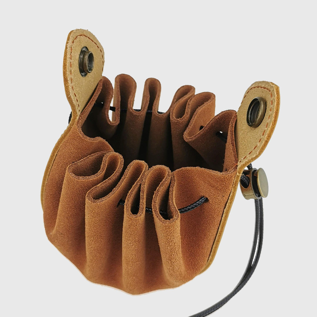 Handmade Leather Celtic Dice Bag & Tray - Wyvern's Hoard