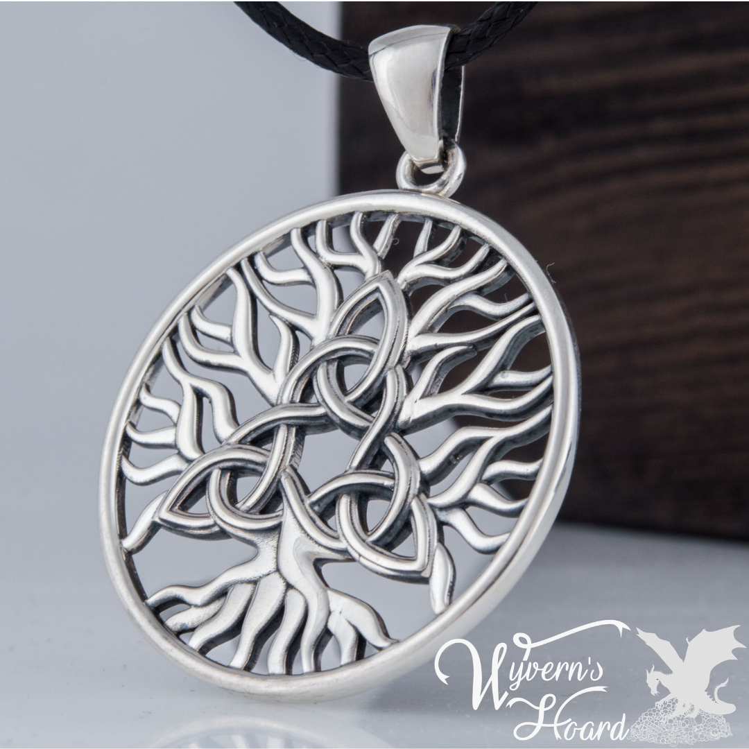 Tree of Life with Triquetra Necklace