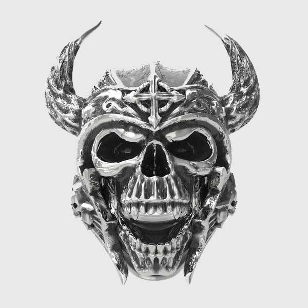 Laughing Viking Skull Ring - Wyvern's Hoard
