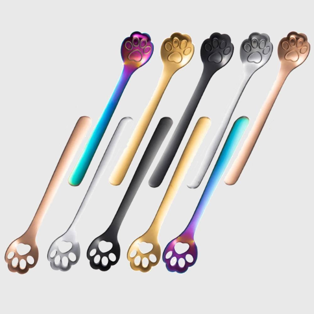 Kitty Paw Spoons & Stirrers (4 pieces) - Wyvern's Hoard