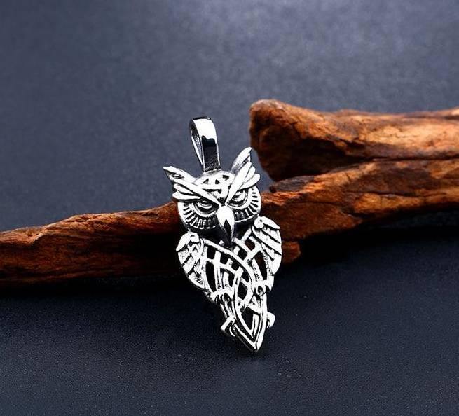 Nordic Owl Necklace - Wyvern's Hoard
