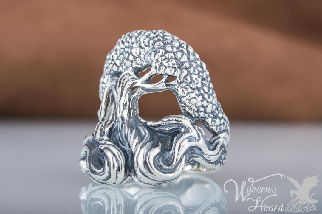 Lush Tree of Life Handmade Ring - Wyvern's Hoard