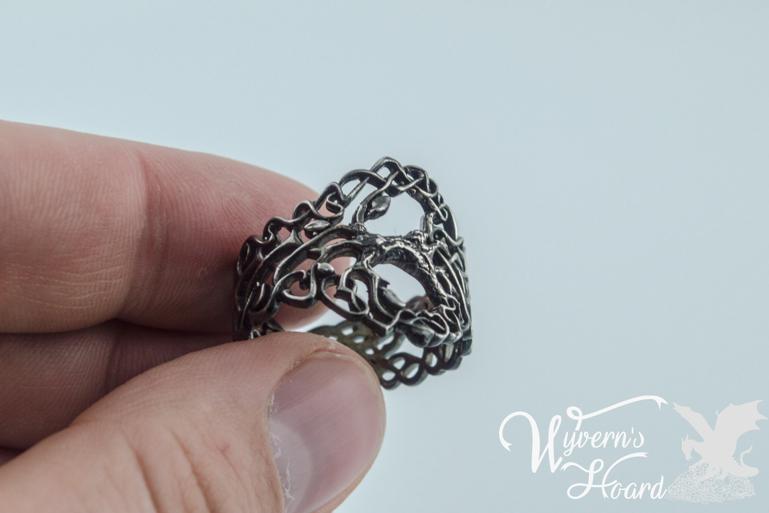 Ornate Yggdrasil Sterling Silver Ring