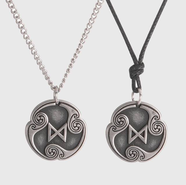 Elder Futhark Runes Medallion Necklace