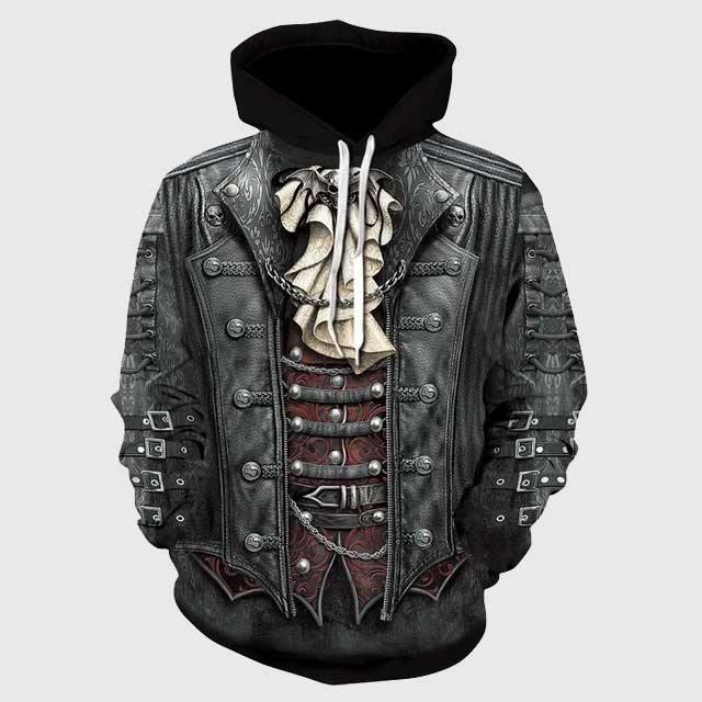 Victorian Steampunk Jacket Hoodie & Tee - Wyvern's Hoard